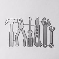 Wrench Hammer Screwdriver Tools Metal Cutting Dies Scrapbooking Dies Carbon Craft Cut Die Photo