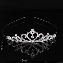 Vogue Tiaras plaukų juosta Vestuvių vakarėliui Plaukų aksesuarai Karūnos galvos juosta vaikams Princess Crystal 1PC Vestuvių mergaičių 6