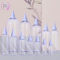 Skaidrus plastikinis suspaudžiamas buteliukas, smailaus rašalo užpildas, 30-500 ml PET 30ml