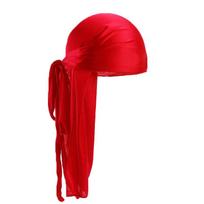 Ilgauodegis Unisex Suaugusiųjų Satino Doo Rag Durag Bandanos Kepurė Pirato Skrybėlė Turbanas Vyrams Hip Hop Galvos juosta Biker Galvos apdangalas Moterų Galvos apdangalas