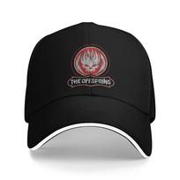 The Offspring Flaming Skull on Circle and Some Word Baseball Cap Fashion  Sandwich Hat Unisex Style Adjustable Caps Hat Outdoor One Size