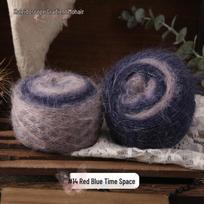 Kaleidoscope Gradient Mohair Hand-Knitted Yarn Ball gray