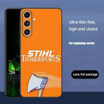 Tool Brand LOGO S-STIHL Phone Case For Samsung Galaxy S25 S24 S23 S22 S21 S20 Plus Ultra Note20 Soft Black Samsung S24
