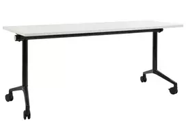 Sulankstomas rašomasis stalas CAVI baltas 180 cm 60 cm su ratukais
