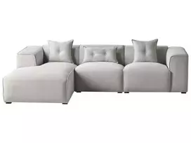 3-vietė kampinė sofa DOLVA šviesiai pilka, dešininė