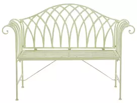 Sodo suoliukas MILAZZO 130 cm Metalas Šviesiai žalia