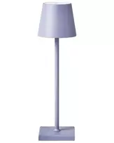 Belaidė LED stalinė lempa BACEIRO metalinė šviesiai violetinė