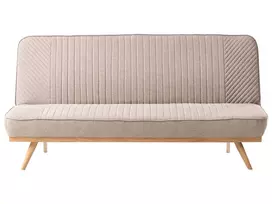 Dvivietė sofa lova KALFAFEL, šviesiai ruda