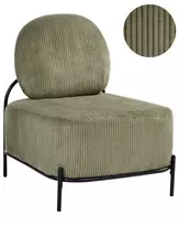 Fotel LUNDE velvetinis žalias