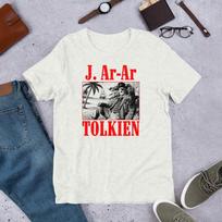 J Ar-Ar Tolkien Pirate Shirt | Tolkien Pun Tee | Book Lover Gift | Retro Pirate Illustration | Unisex Reader Humor Shirt M