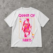 Queen Of Farts Shirt, Funny Card Game Graphic Tee, Playful Humor Gag Gift T Shirt, Gift for Her S