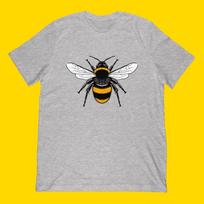 Bumblebee Illustration Tee | Honeybee Graphic Shirt L