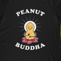 Peanut Buddha T-Shirt | Funny Peanut Butter Buddhism Graphic Tee 4XL