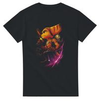 Ratchet Clank Halftone Heavyweight Unisex Crewneck T shirt | Gildan® 5000 S