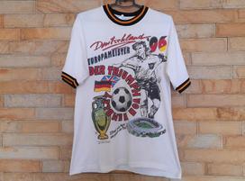 Vintage 1996 Deutschland Europameister T-Shirt Deutscher Meister German Champion Football Soccer Tee Size Adult M , Football 1996 T-Shirt XL