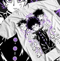 MOb 100Anime Lover Unisex Heavy Cotton Tee, Cosplay Gift Top, Fan Apparel, Manga EnthusiasT shirt, Otaku Clothing 4XL