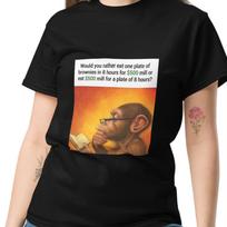 Silly Monkey Brainrot Meme Shirt, Dumb Shirts, Unisex Graphic Tee, Cringe T-shirt, Gift for Her, Niche Shirt 2XL