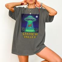 Stardew Valley Abduction T Shirts, Cozy Gaming T-shirts, Gift for Gamer Girl, Funny Retro Gaming, Pelican Town, Stardrop Saloon Gift Idea 3XL