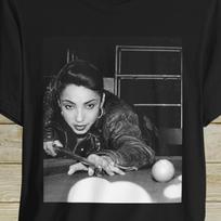Lady 'De Shirt, RARE, 1984 Shooting Pool! Neo Soul, Dangelo, Erykah Badu, Lauryn, 90s r&b, 80s Pop, Grace Jones, George Michael, TLC, SWV 3XL
