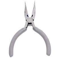 Jewelry Making Pliers Ergonomic Curved Nose Jewellery Plier for DIY Enthusiasts pilka spalva