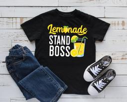 Lemonade Stand Boss T-Shirt, Tank Top, T-shirt, T-shirt,T-shirt, Kids Tee Apparel Gift S