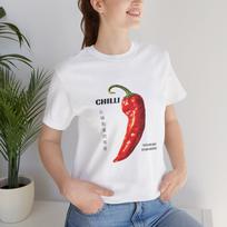 Chili Pepper T-Shirt – Spicy Food Graphic Tee, Minimal Red Pepper Shirt, Gift for Hot Sauce Lovers XL