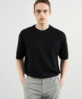 210 Edit Architecture Round Knit_Zd2Sw111_Blk Blk/095