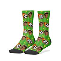 360 Digital Printing Spandex Blank Customized Socks ODM Service Low Minimum Order Quantity Quick Sample Delivery 36-46 žalia