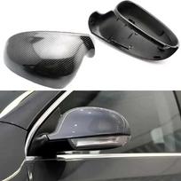 For Volkswagen Golf 5 MK5 2003-2009 Modified Bright Black Rear View Mirror Shell Carbon Fiber Look Cover Car Accessories juoda