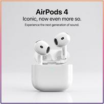 Apple AirPods 4 IP54 Waterproof TWS Bluetooth Headphones ANC Noise Reduction Force Sensor Sweat Resistant Gym Running Earphones balta