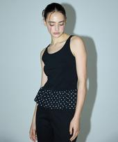 Dear Stalker Lumi Dot Balloon Sleeveless - Black Black/Free