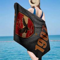 Al-ahly Fc Microfiber Beach Towel, Lightweight And Quick-Dry, for Summer Travel, Beach Essential, Swimming Pool 70cmx140cm(27x55inch)