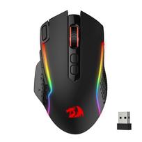 Redragon M810 Pro Gaming Wireless 10000 8 Programmable Turbo Up to 45 Hours Continuous RGB Compatible with Black Mouse, 2.4GHz, Wired/Wired juoda