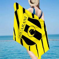 Guarani Football Crest Microfiber Beach Towel, Lightweight And Quick-Dry, for Summer Travel, Beach Essential, Swimming Pool 70cmx140cm(27x55inch)