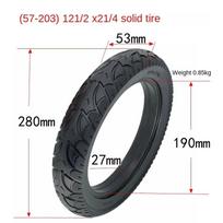 12 1/2X2 1/4 47/57/62-203 Solid Tire 12x2.0 3.00-8 Tyre for Electric Vehicle Scooter Non-Inflatable Explosion-proof Wheel Parts FH 57-203 12 12x2 14