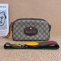 [Pre-Owned] Neo Vintage Series Gold Foil Logo Metal Tiger Head Monogram Canvas And Leather Camera Bag - Fair #1ENLOBA ONE SIZE