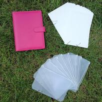 New Design Creative A5 Notebook PU Leather Binder Loose Leaf Budget Binders Set with Cash Envelopes for Budgeting Planner Label (as the picture,A5)