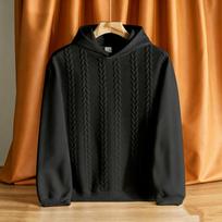 Thickened Hoodie Sweatshirt for Men Casual Autumn Winter Polyester Fiber Long Sleeve with Floral Pattern Large Size Streetwear S juoda