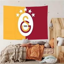 Galatasaray Retro Tapestry, Art Deco Wall Hanging Banner, Sports Fan Gift for Living Room Bedroom Decor 100X70CM