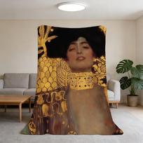 Blanket Super Warm Comfortable Plush Throw K-Klimt Blanket G-Gustav Kiss Child Home Sofa Bedroom The Gift Size: 75*100cm, Weight: 230 GSM