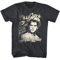 Billy Idol TShirt Rebel Yell Tour Big And Tall Shirts S