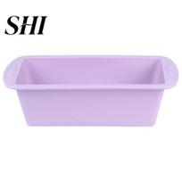 Silicone Baking Mold Nonstick Bread Loaf Pan with Handles Oven Easy Release Safe Non-stick Heat-resistant Tray šviesiai violetinė spalva