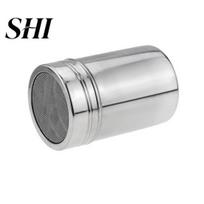 Rotating Cover Spice Container Stainless Steel Sifter with Lid Fine Mesh Seasoning Jar for Pepper Secure Shaker Coffee Powder BBQ Food Grade S