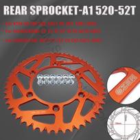 1991-2025 Motorcycle Rear Sprocket 520 Chain 52T Aluminum Alloy Plate For KTM SX SXF EXC EXCF XC HUSQVARNA TC FC TE FE GASGAS MC