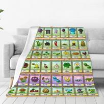 Žaidimas P-Plants-vs-Zombie Spausdinamas Šiltas Antklodė Iškylos Pliušinis Mesti Antklodė Grafinis Sofa Kėdė Flanelinis Lovatiesė Sofa Lova Dangalas 75X95CM