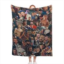 Chris Evans Koliažas Mesti Antklodę Super Minkštas Pliušinis Goberis Namų Biuro Dekoro Nešiojama Plona Tekstilės Antklodė 75X95CM