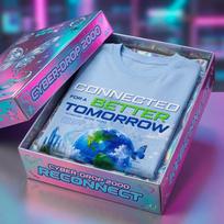 Frutiger Aero T-Shirt Connected For A Better Tomorrow Shirt | Y2K Futuristic Earth Tee | Eco Tech Aesthetic Graphic Shirt | Retro Vaporwave 2XL