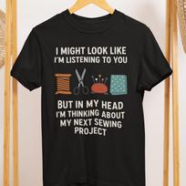 Funny Sewing Shirt – Next Project, Comfort Colors Tee M