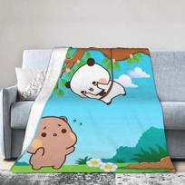 Bubu  Dudu Swing Super Warm Plush Throw Blanket for Kids and Adults Fluffy Flannel Bedspread for Bedroom Sofa Bed Cover 75X95CM