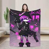 Žudikiški dronai Vilnos pledas Uzi Durininkas Estetinis pledas lovai Miegamajam Super šiltas miegamojo antklodė, 75X95CM